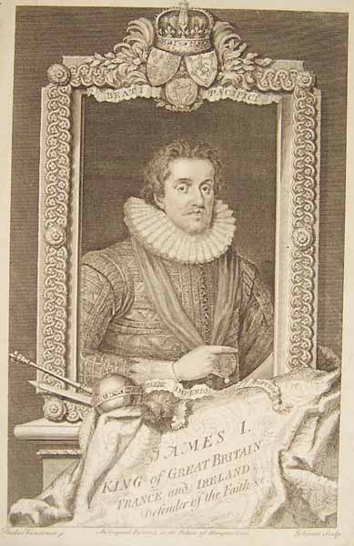 portrait of James I, King of England